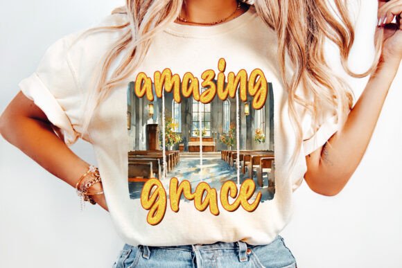 Amazing Grace Png, Christian Png and T-Shirt Designs