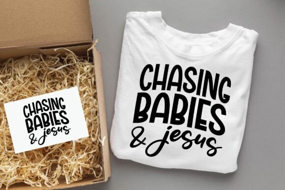 Chasing Babies and Jesus Svg Png Design