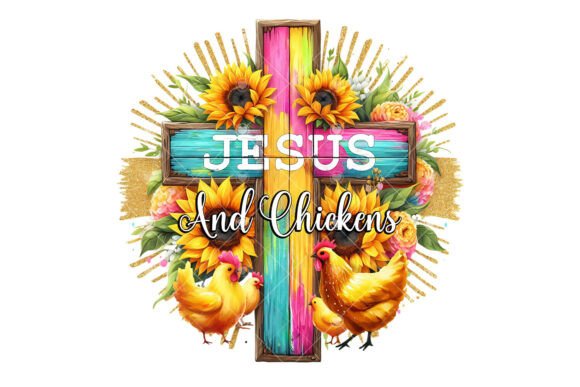 Jesus and Chickens Lover Country PNG