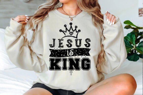 Jesus is King SVG PNG for T-Shirt Designs