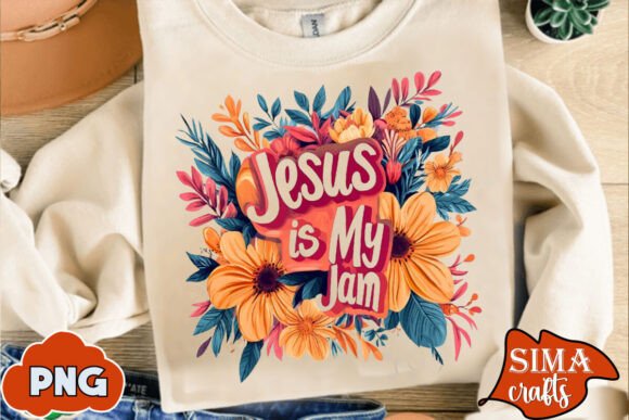 Jesus is My Jam SVG PNG Sublimation T-Shirt Designs