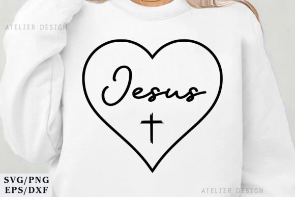 Jesus Svg Png Sweatshirt and T-Shirt Designs