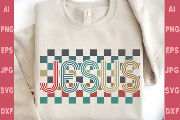 Retro Jesus Sublimation Design Png, East T-Shirt Designs